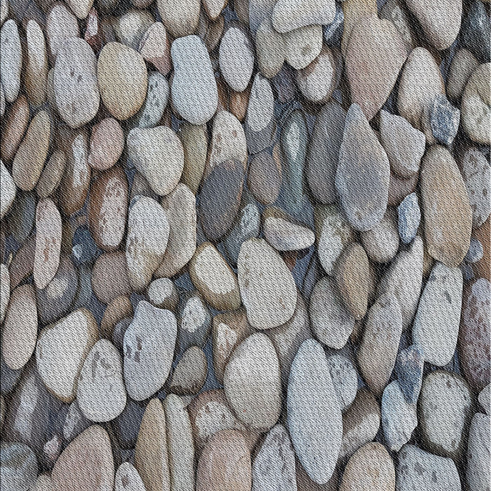 Patterned Silver Gray Novelty Rug, pat135