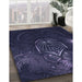 Machine Washable Transitional Deep Periwinkle Purple Rug in a Family Room, wshpat1360blu