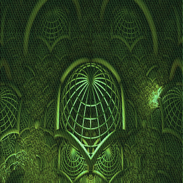 Machine Washable Transitional Black Rug, wshpat1360grn