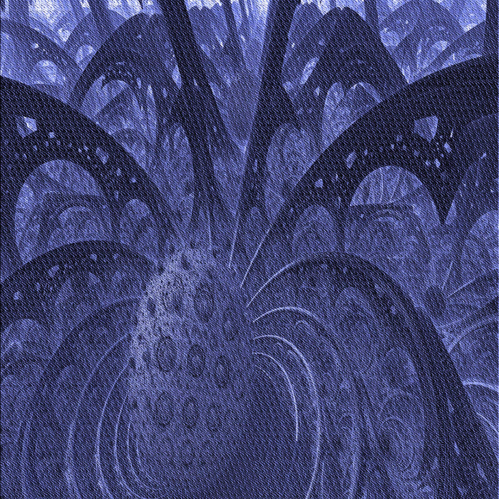 Patterned Royal Blue Rug, pat1361blu