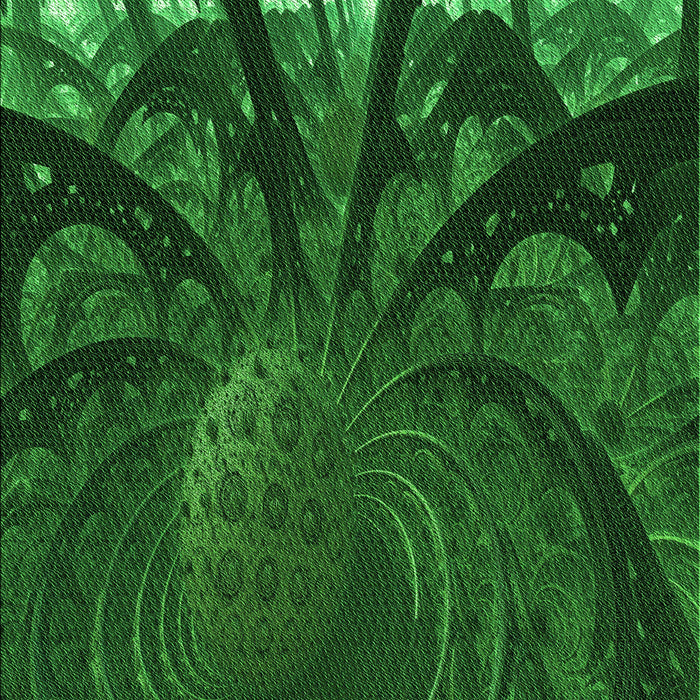 Patterned Deep Emerald Green Rug, pat1361grn