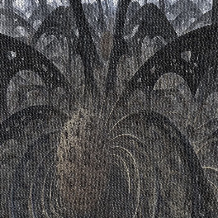 Machine Washable Transitional Midnight Gray Rug, wshpat1361