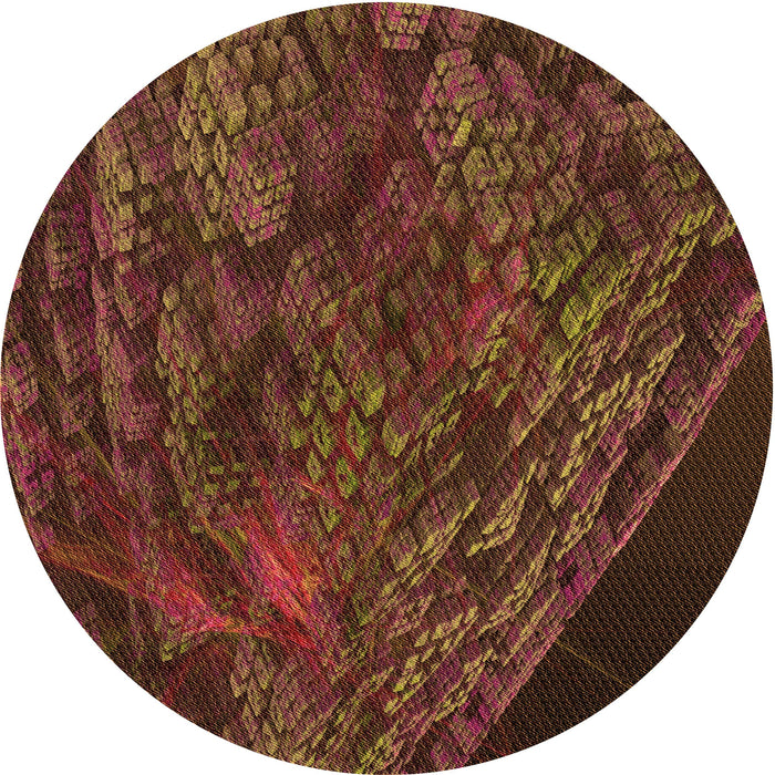 Square Machine Washable Transitional Mahogany Brown Rug in a Living Room, wshpat1362org