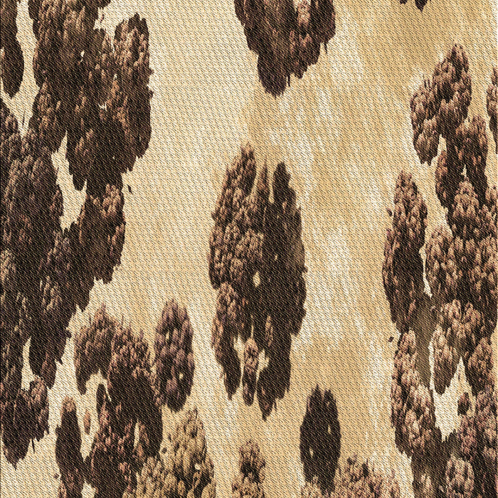 Patterned Yellow Rug, pat1363brn