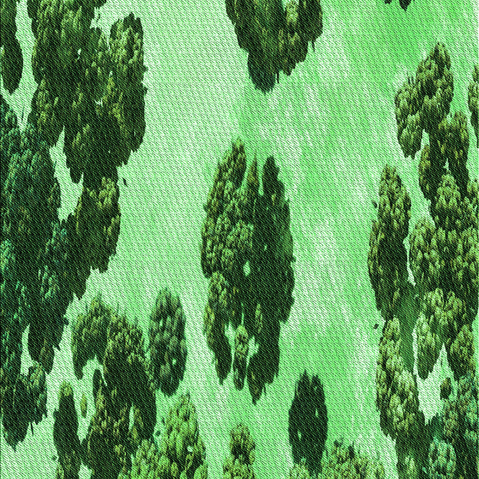 Patterned Deep Emerald Green Rug, pat1363grn