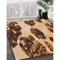 Patterned Red Brown Rug, pat1363org