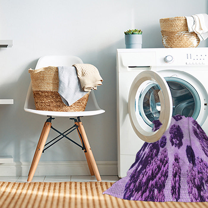Machine Washable Transitional Violet Purple Rug in a Washing Machine, wshpat1363pur