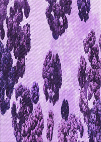 Machine Washable Transitional Violet Purple Rug, wshpat1363pur