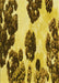 Patterned Bright Gold Yellow Rug, pat1363yw