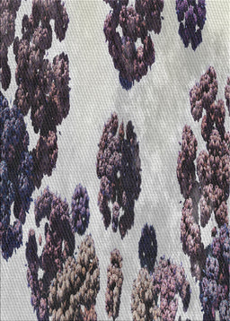 Patterned Platinum Silver Gray Novelty Rug, pat1363