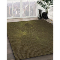 Patterned Oak Brown Rug, pat1364brn