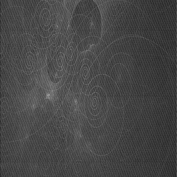 Machine Washable Transitional Charcoal Black Rug, wshpat1364gry