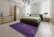 Patterned Purple Violet Purple Rug in a Bedroom, pat1364pur