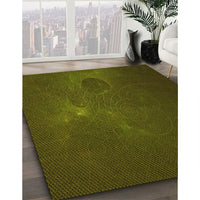 Patterned Milk Chocolate Brown Rug, pat1364yw