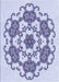 Machine Washable Transitional Lavender Blue Rug, wshpat1365blu