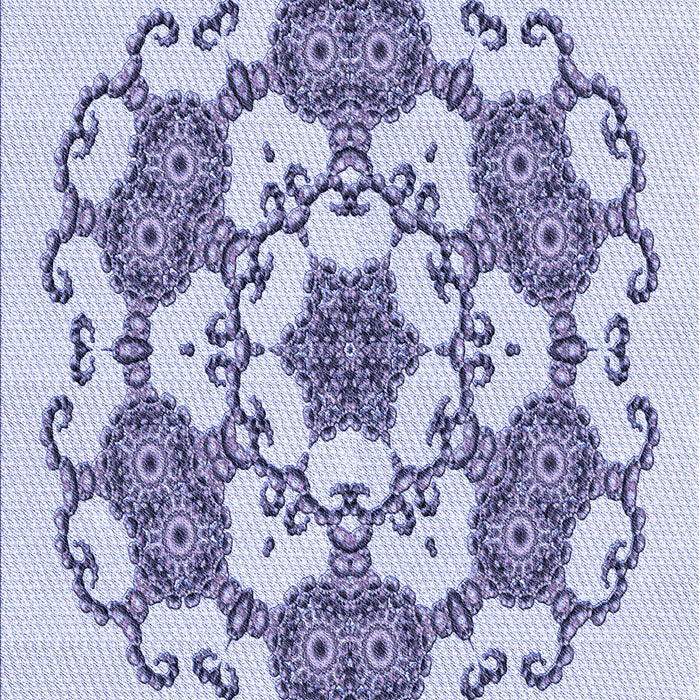 Patterned Lavender Blue Rug, pat1365blu