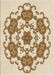 Patterned Golden Blonde Gold Rug, pat1365brn