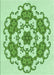 Patterned Green Rug, pat1365grn