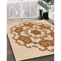 Patterned Golden Blonde Gold Rug, pat1365org