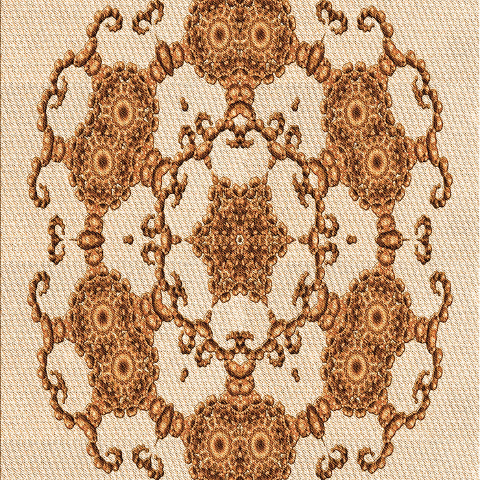 Machine Washable Transitional Golden Blonde Gold Rug, wshpat1365org