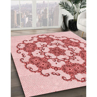 Patterned Red Rug, pat1365rd