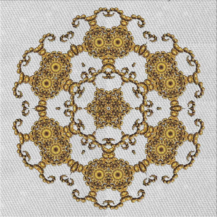 Square Patterned Brown Novelty Rug, pat1365