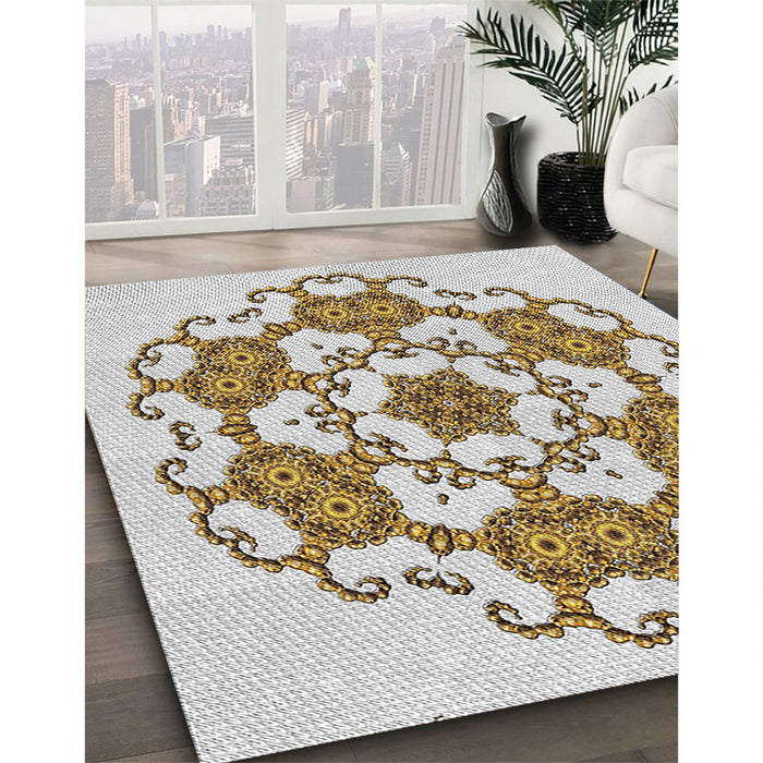Machine Washable Transitional Brown Rug in a Family Room, wshpat1365