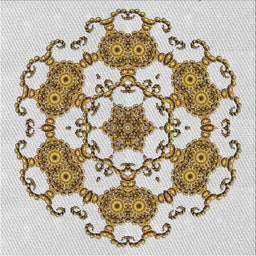 Sideview of Machine Washable Transitional Brown Rug, wshpat1365