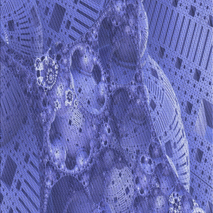 Patterned Sky Blue Rug, pat1366blu