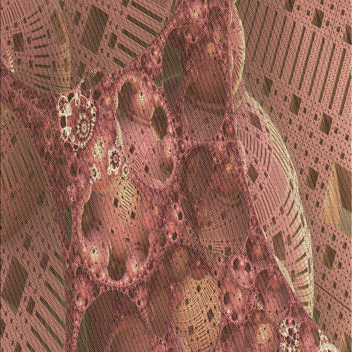 Patterned Sunrise Orange Rug, pat1366brn