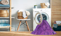 Machine Washable Transitional Crimson Purple Rug in a Washing Machine, wshpat1366pur