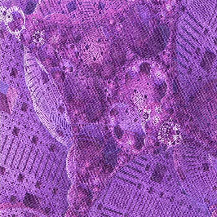 Round Patterned Crimson Purple Rug, pat1366pur