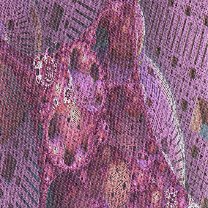 Machine Washable Transitional Dark Raspberry Purple Rug, wshpat1366