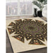 Machine Washable Transitional Bakers Brown Rug in a Family Room, wshpat1367brn