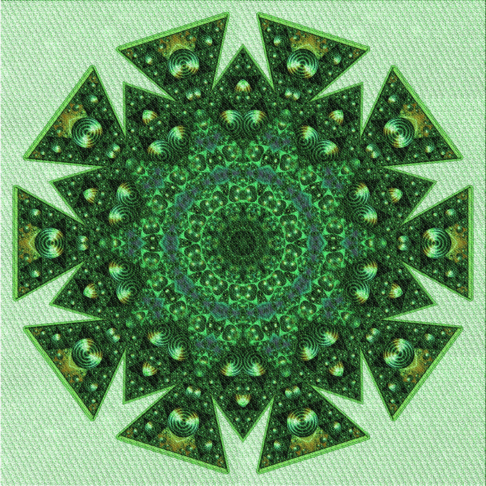 Round Machine Washable Transitional Deep Emerald Green Rug, wshpat1367grn