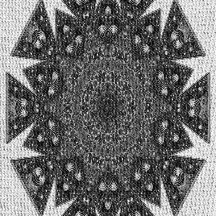 Patterned Silver Gray Rug, pat1367gry