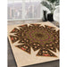 Machine Washable Transitional Red Brown Rug in a Family Room, wshpat1367org