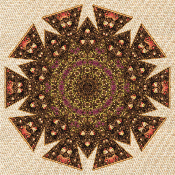 Round Machine Washable Transitional Red Brown Rug, wshpat1367org