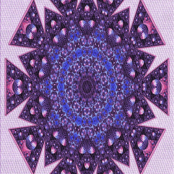 Patterned Mauve Purple Rug, pat1367pur