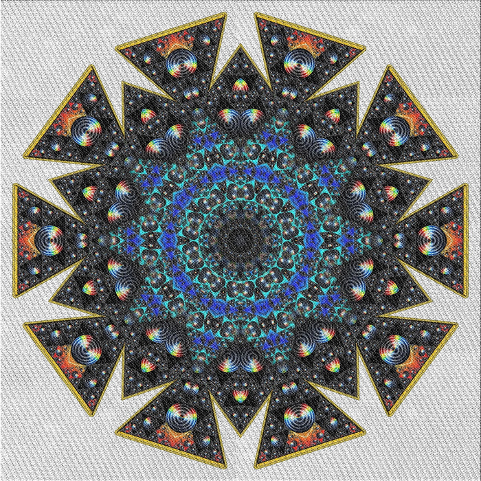 Square Patterned Platinum Silver Gray Novelty Rug, pat1367