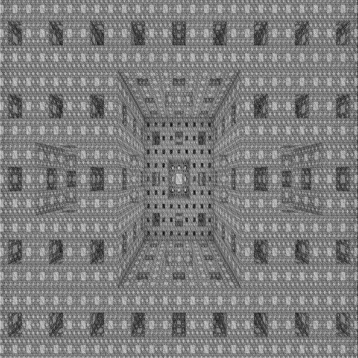 Round Patterned Gray Rug, pat1368gry