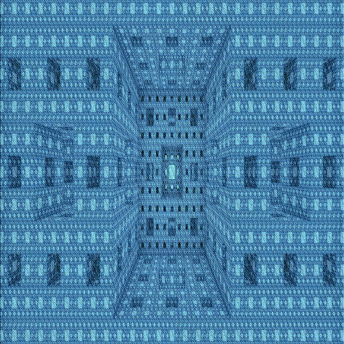 Patterned Blue Rug, pat1368lblu