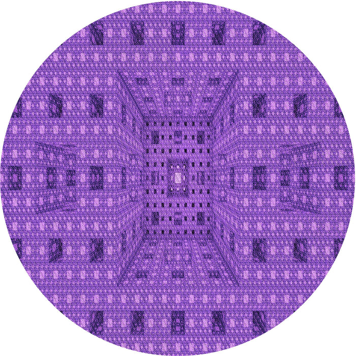 Square Machine Washable Transitional Purple Rug in a Living Room, wshpat1368pur