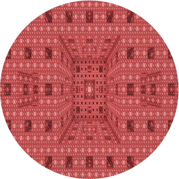 Square Machine Washable Transitional Red Rug in a Living Room, wshpat1368rd