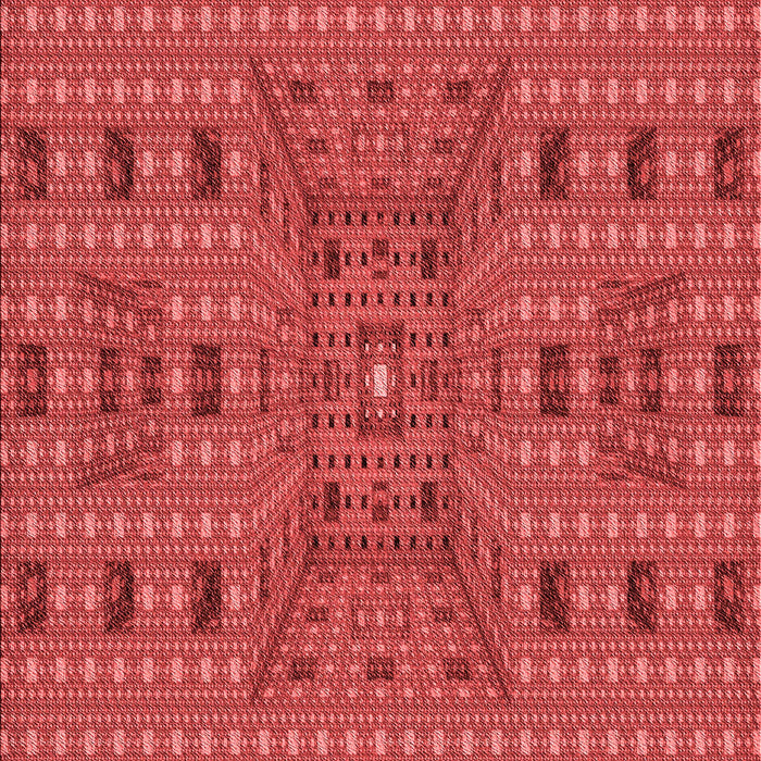 Patterned Red Rug, pat1368rd