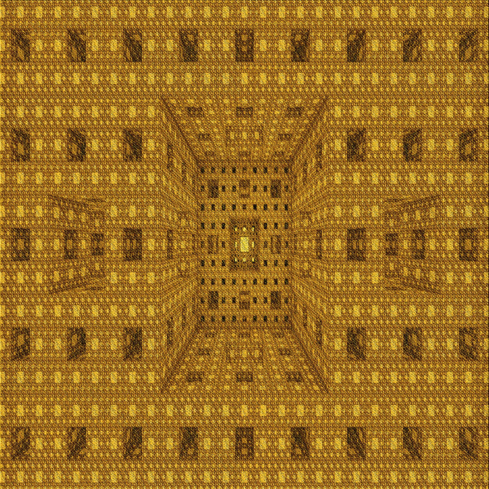 Round Patterned Mahogany Brown Rug, pat1368yw