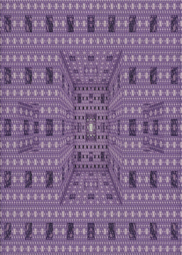 Machine Washable Transitional Purple Rug, wshpat1368