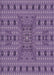 Machine Washable Transitional Purple Rug, wshpat1368