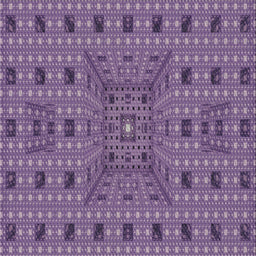 Square Patterned Purple Novelty Rug, pat1368