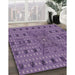 Machine Washable Transitional Purple Rug in a Family Room, wshpat1368